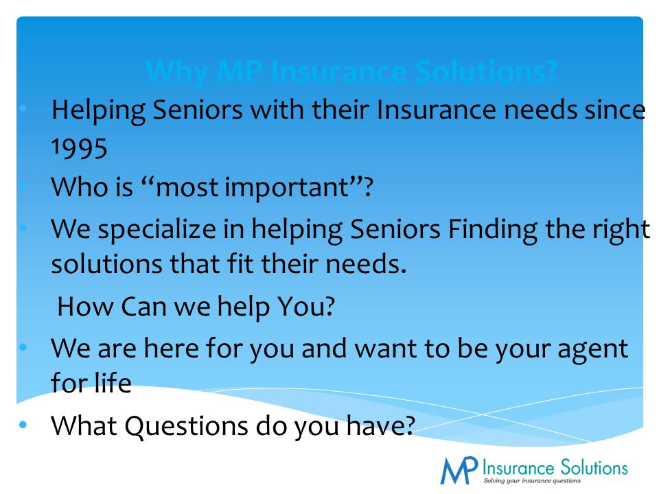 Why MP Insurance Solutions.