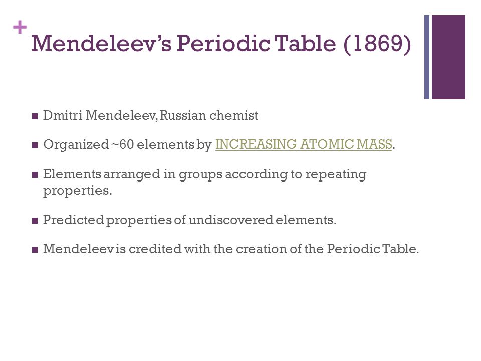 Warm Up Describe How The Periodic Table Is Arranged Ppt