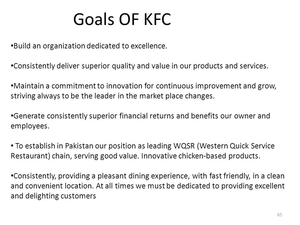 PART-A 1. COMPANY PROFILE 2 Welcome to KFC KFC INDIA KFC is the world's  No.1 Chicken QSR and has industry leading stature across many countries  like. - ppt download