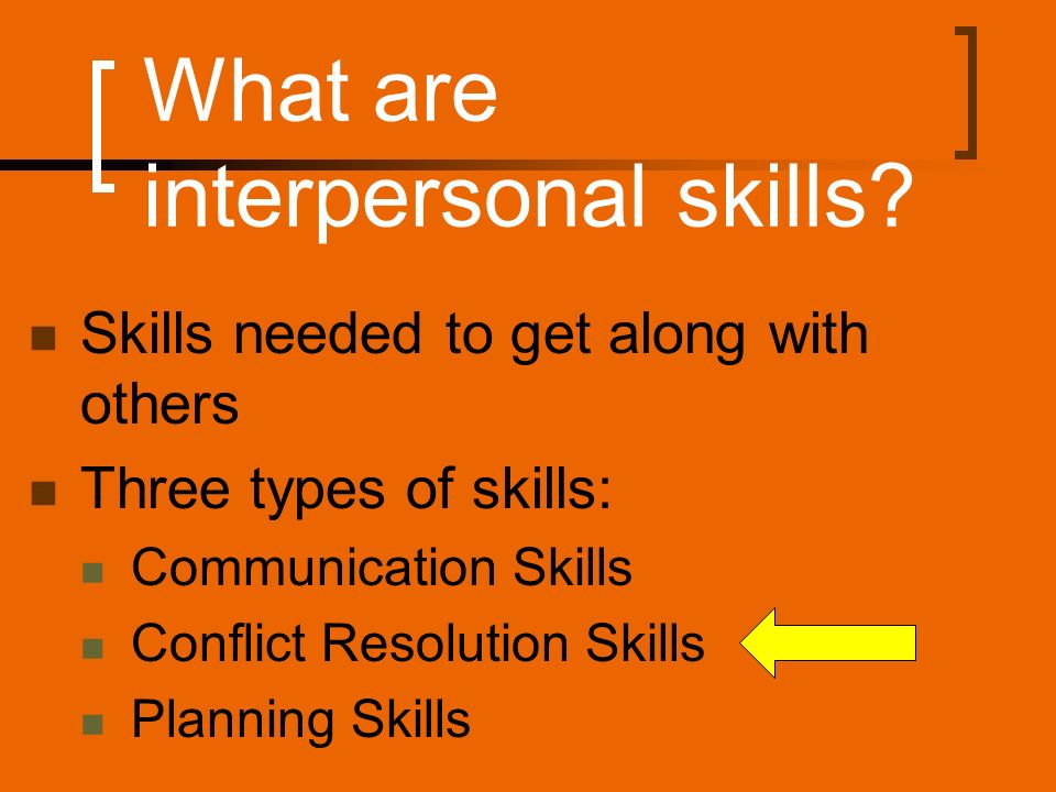 interpersonal skills effective communication conflict resolution types of interpersonal skills
