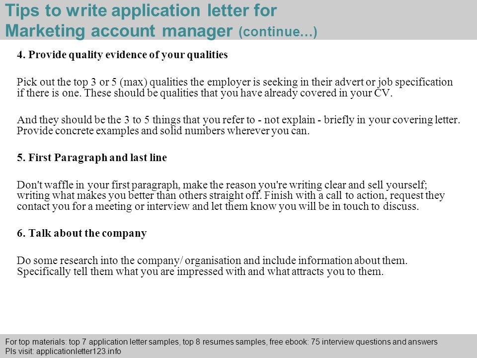 writing an application letter pdf
