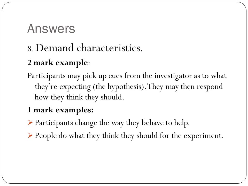 Demand Characteristics (Psychology): Definition & Examples