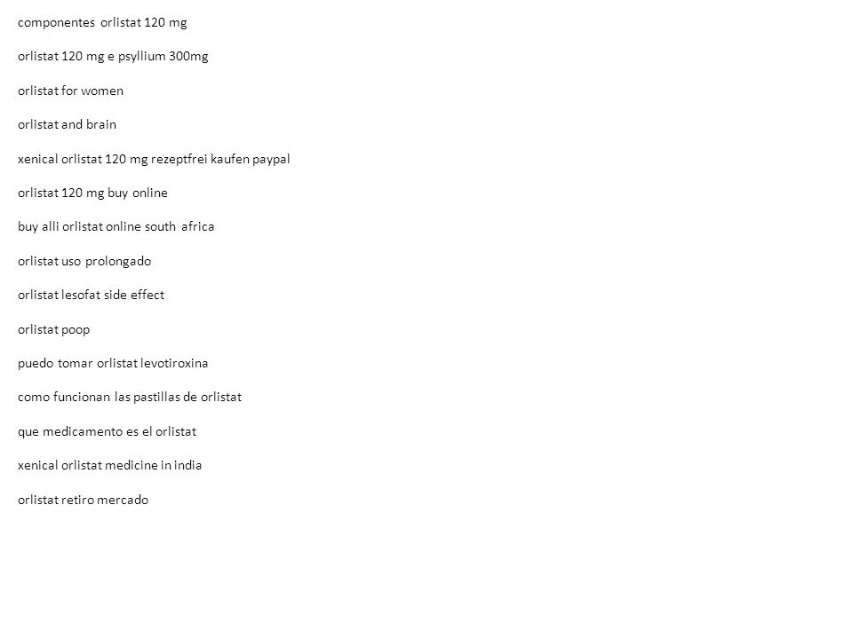 Orlistat online paypal
