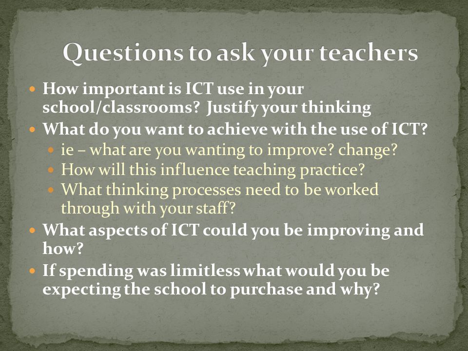 How important is ICT use in your school/classrooms.