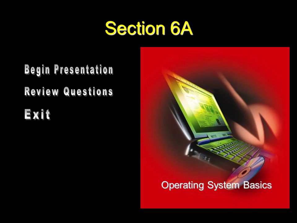Section 6A Operating System Basics
