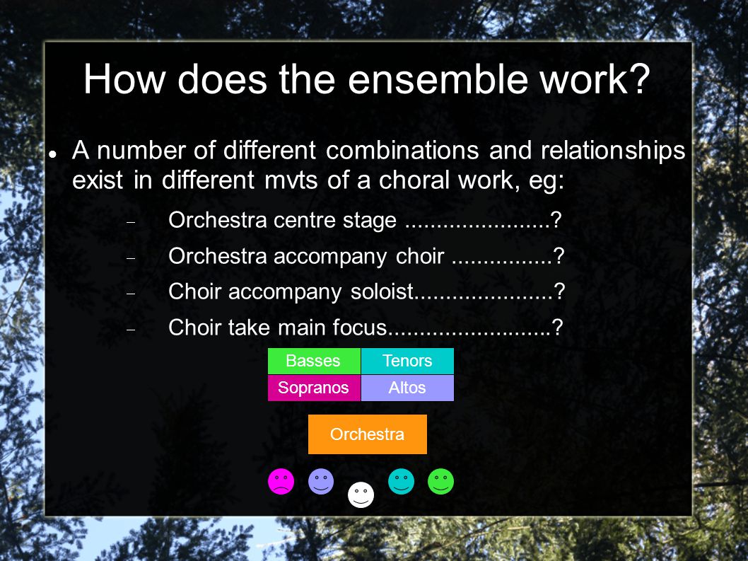How does the ensemble work.