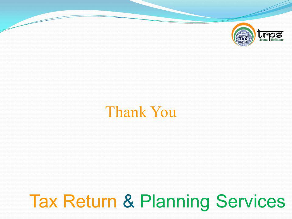 Tax Return & Planning Services Thank You