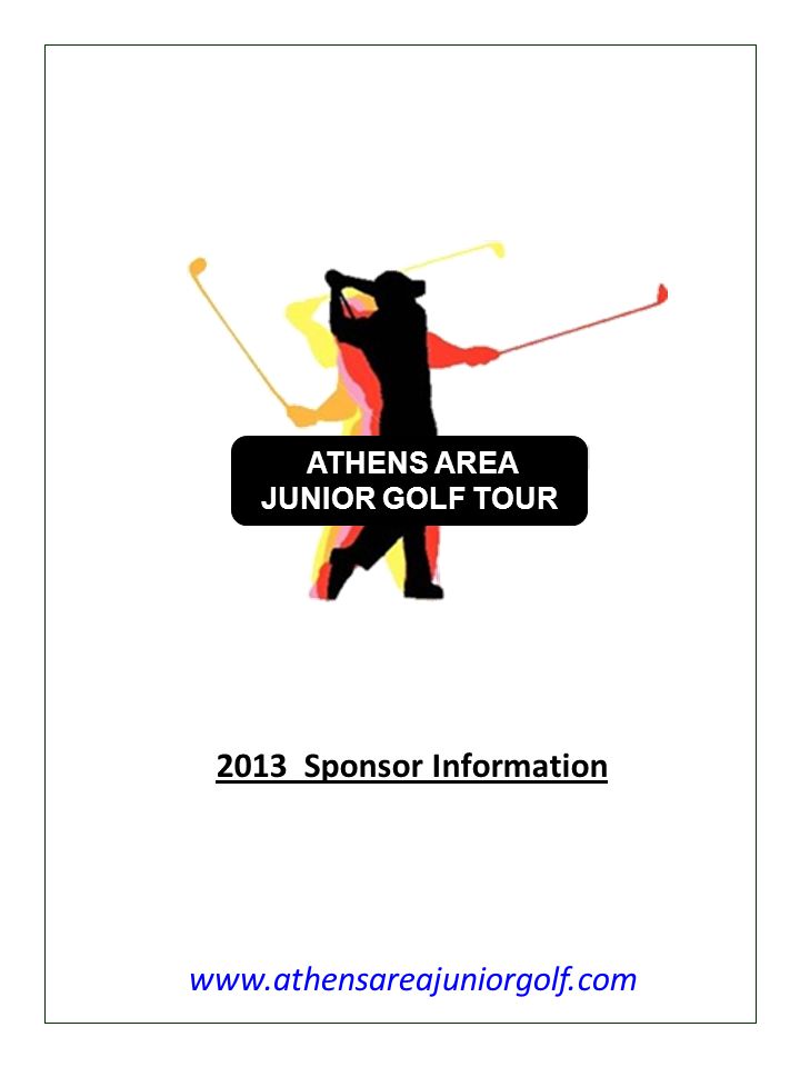 ATHENS AREA JUNIOR GOLF TOUR Sponsor Information