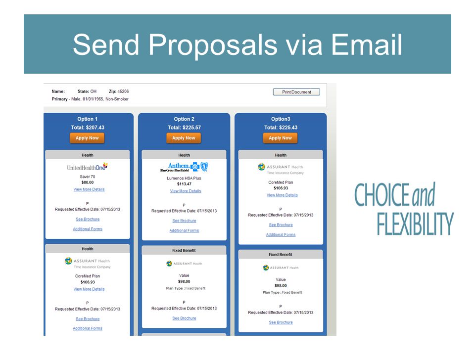 Send Proposals via