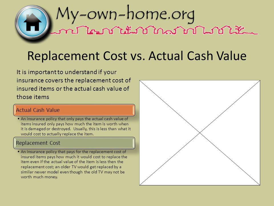Replacement Cost vs.