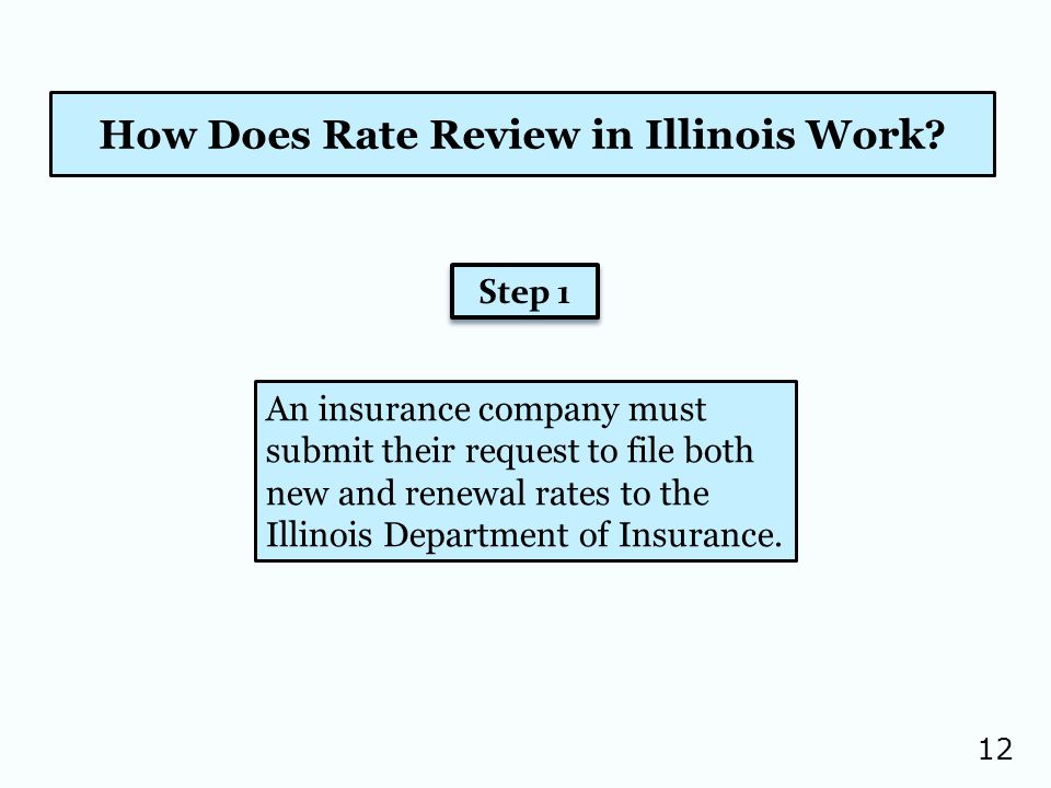 12 How Does Rate Review in Illinois Work.