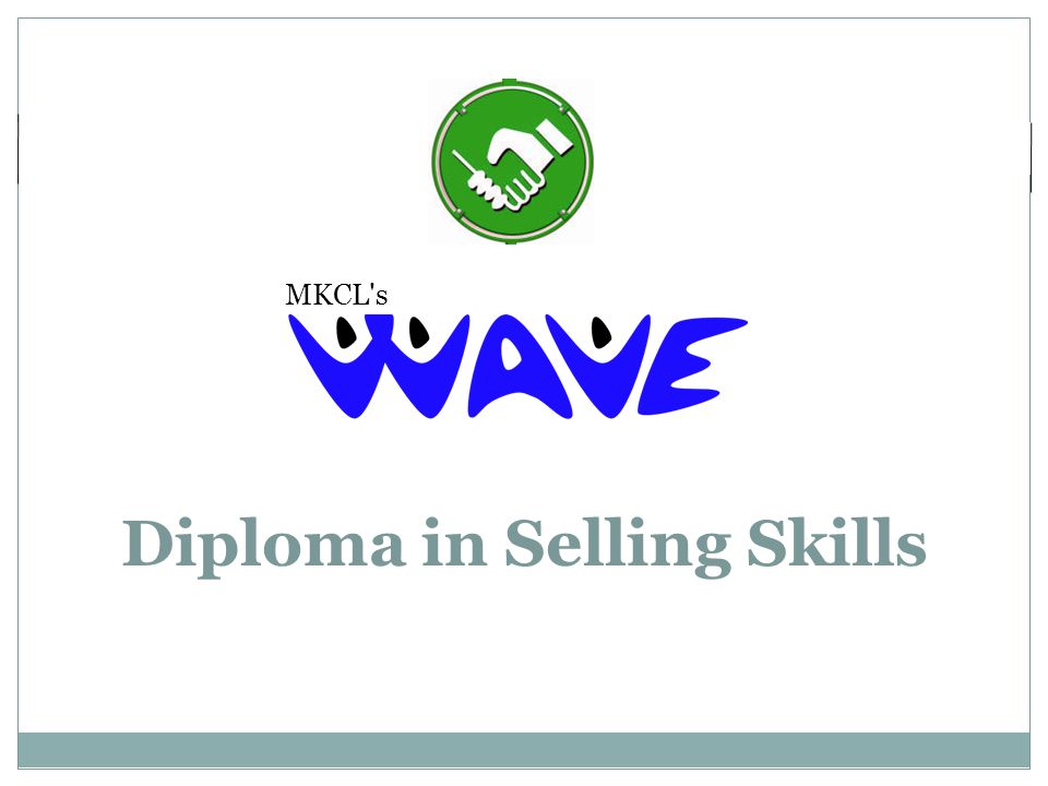 MKCL s Diploma in Selling Skills