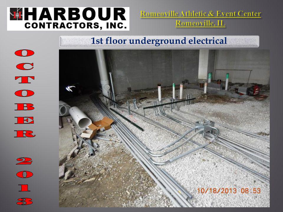 1st floor underground electrical