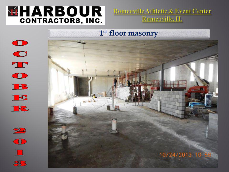 1 st floor masonry
