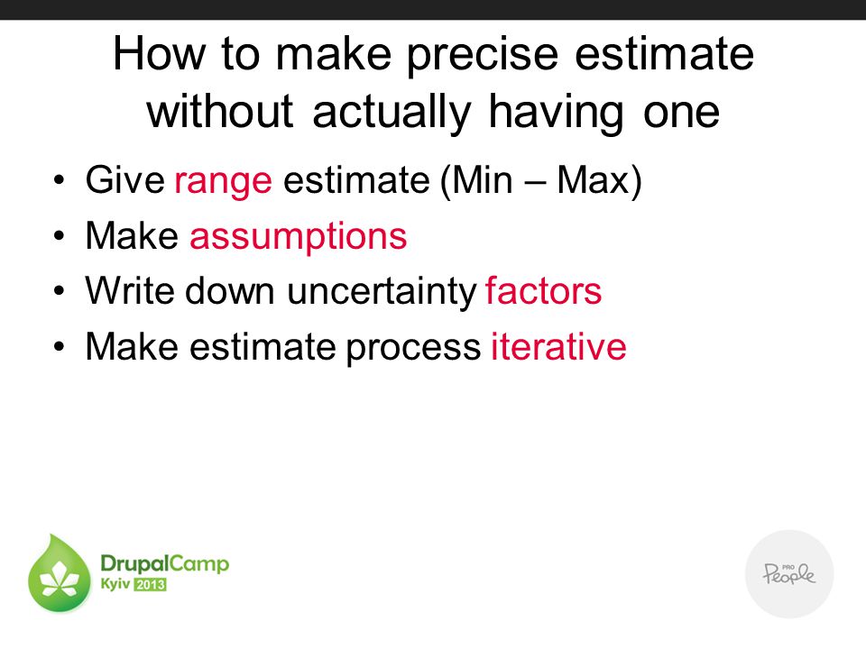 game of sales or how to deal with estimates and not get pissed off how to make estimate