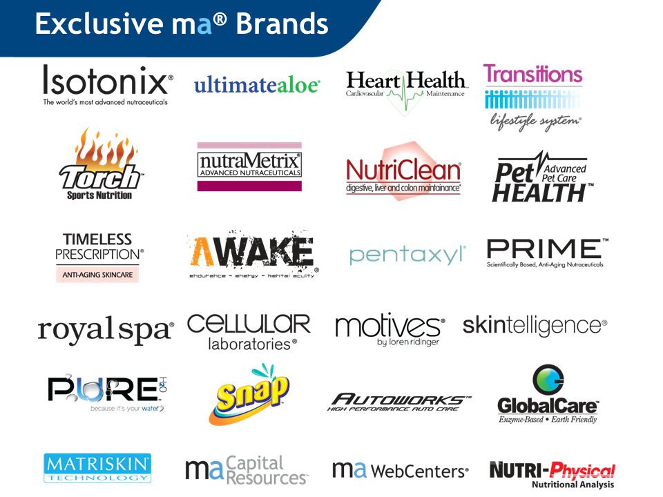 Exclusive ma ® Brands