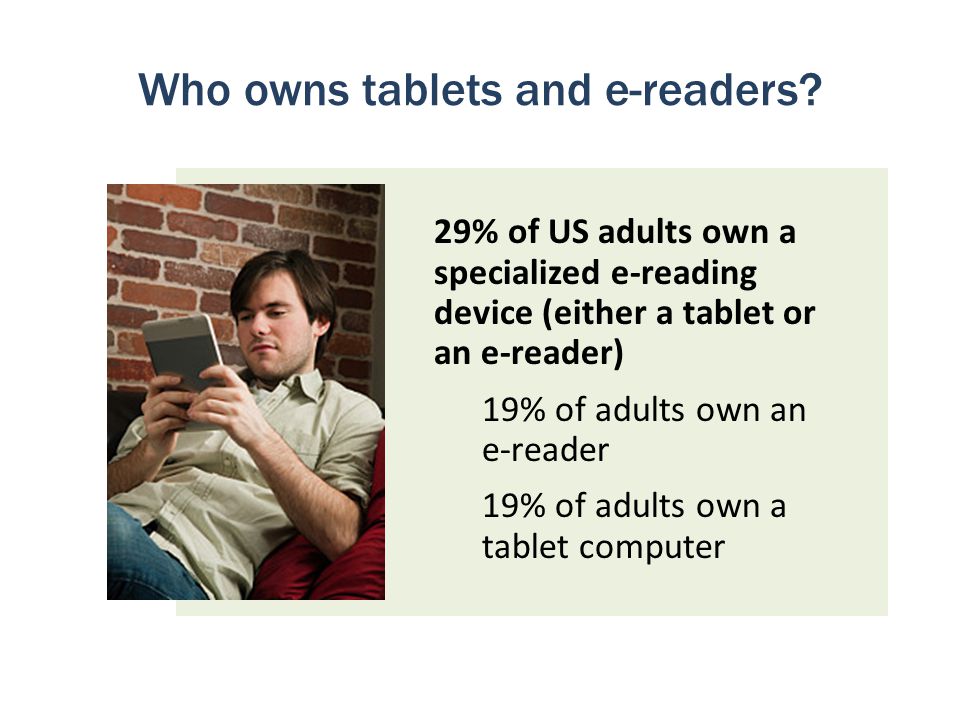 Who owns tablets and e-readers.