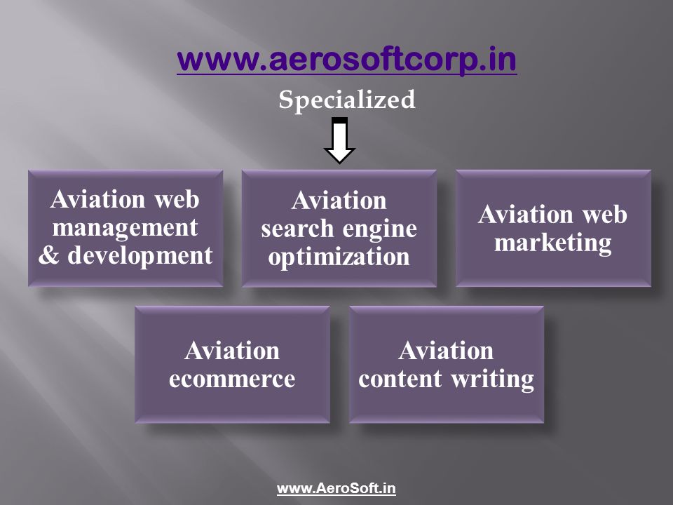 Specialized Aviation web management & development Aviation search engine optimization Aviation web marketing Aviation ecommerce Aviation content writing