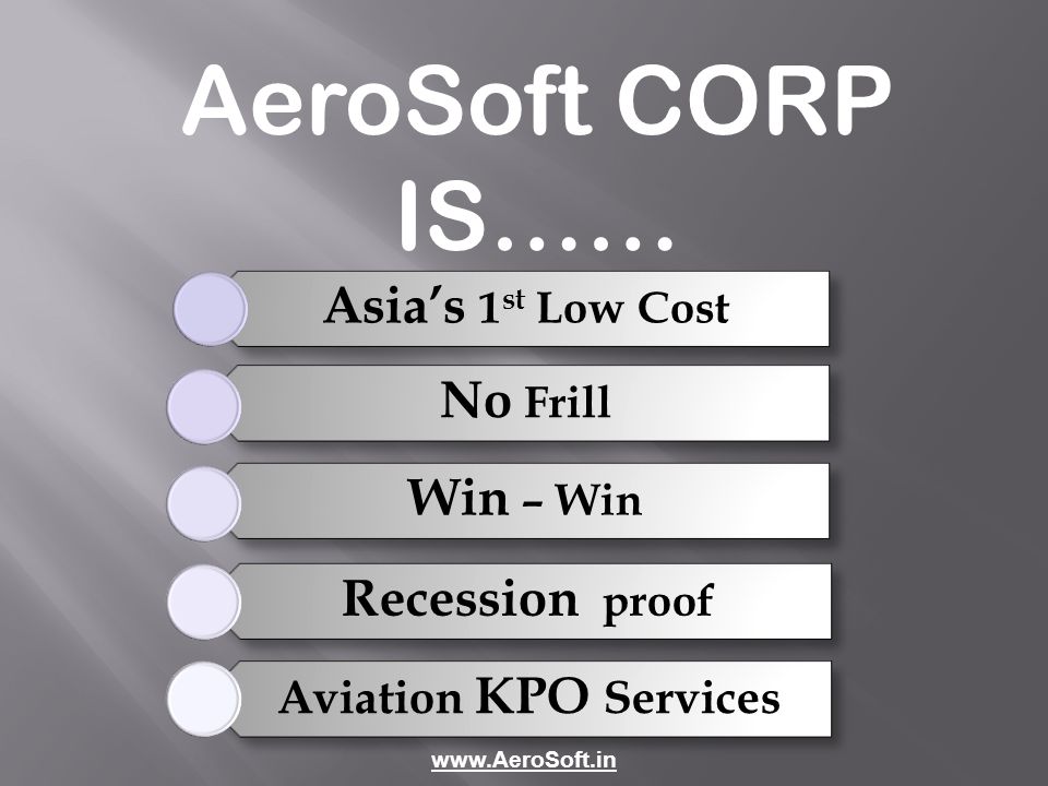 AeroSoft CORP IS……