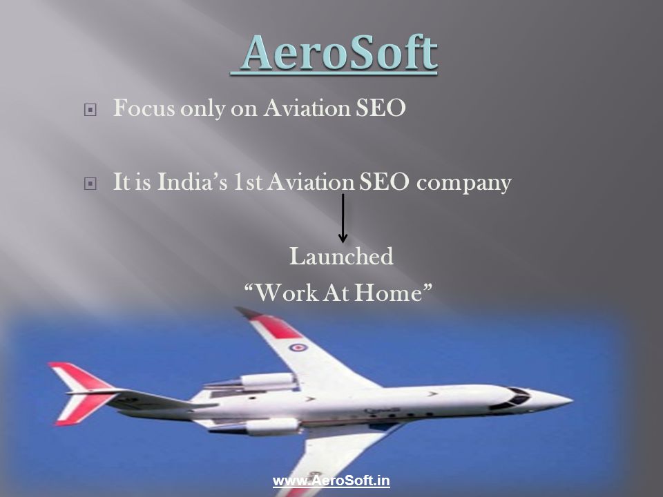 Focus only on Aviation SEO It is Indias 1st Aviation SEO company Launched Work At Home
