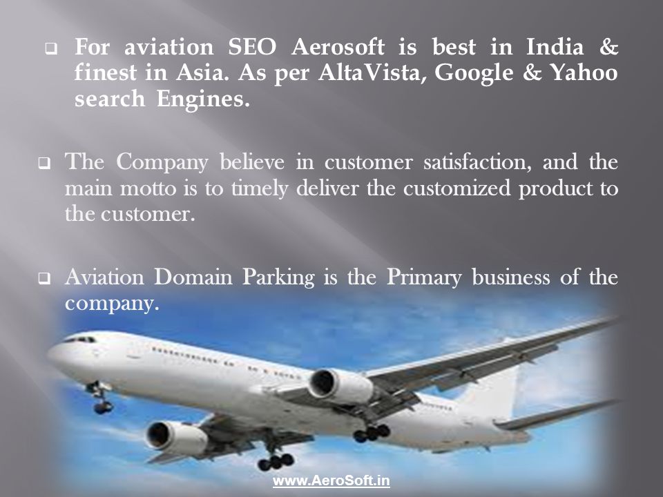 For aviation SEO Aerosoft is best in India & finest in Asia.