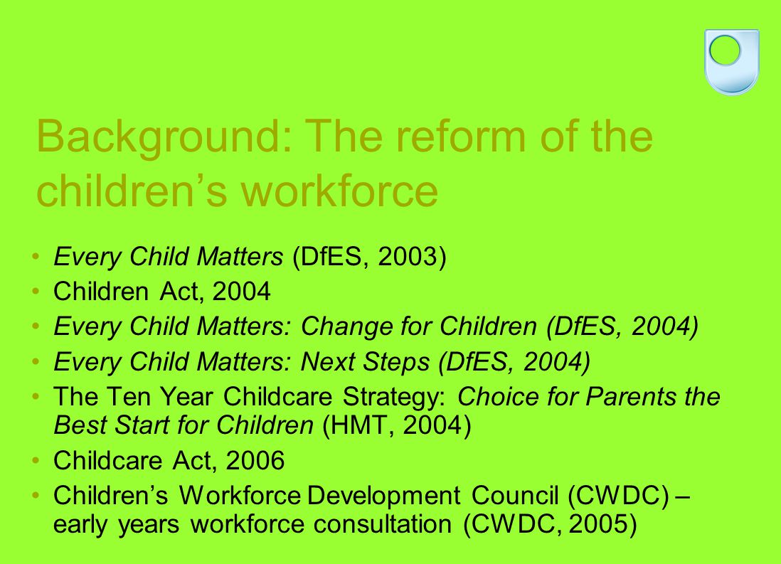 dfes 2007 every child matters