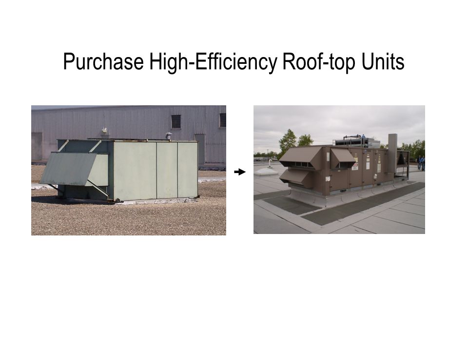 Purchase High-Efficiency Roof-top Units