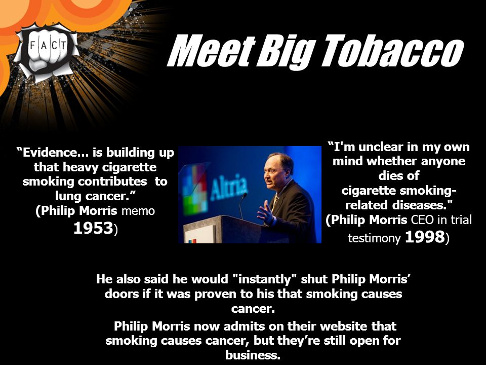 Image result for philip morris cancer