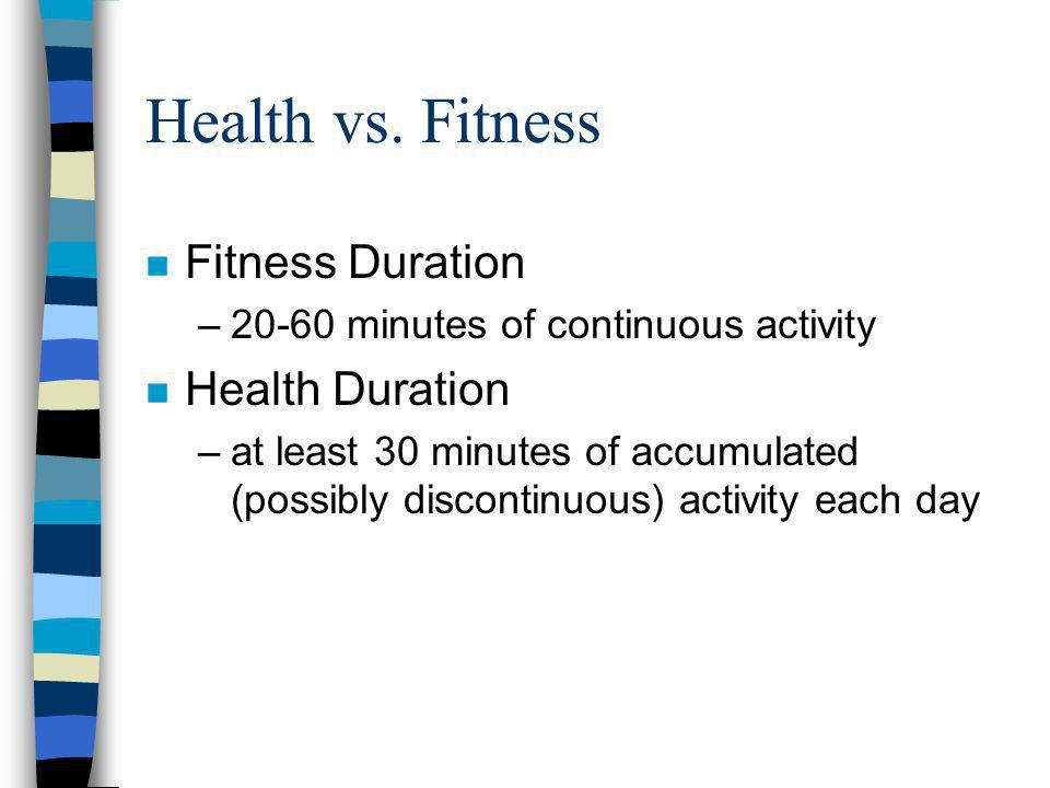 Health vs.