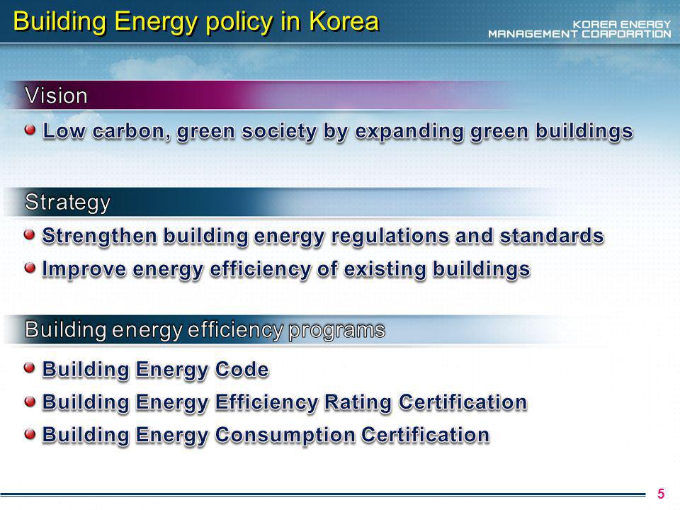 Building Energy policy in Korea 5