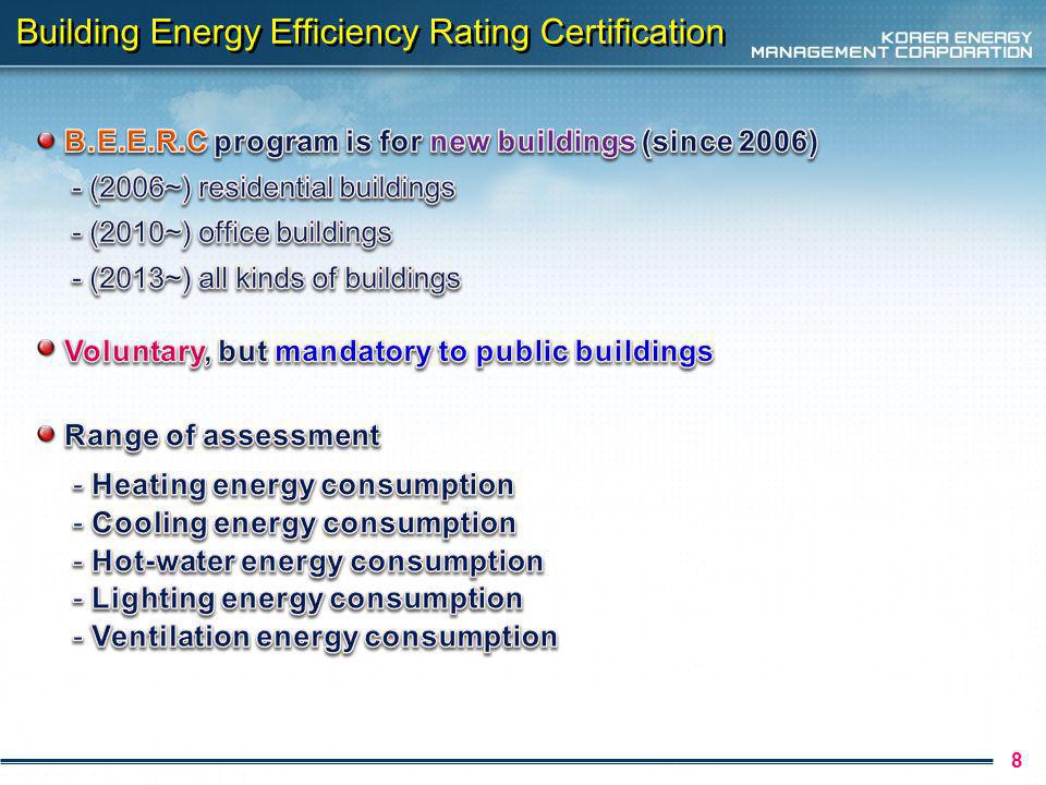 8 Building Energy Efficiency Rating Certification