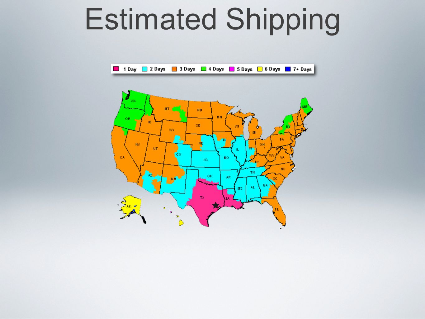 Estimated Shipping