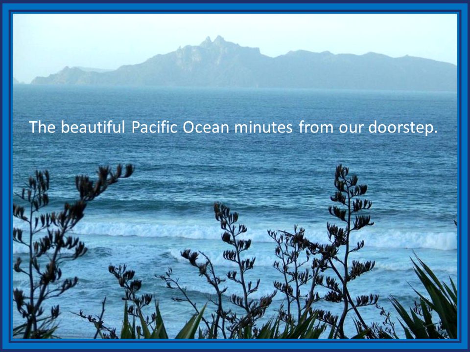 The beautiful Pacific Ocean minutes from our doorstep.