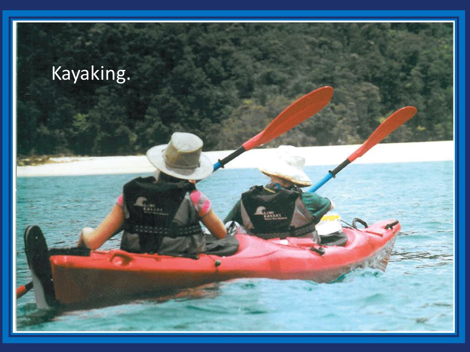 Kayaking.