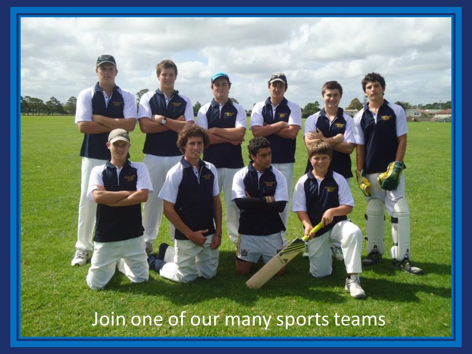 Join one of our many sports teams