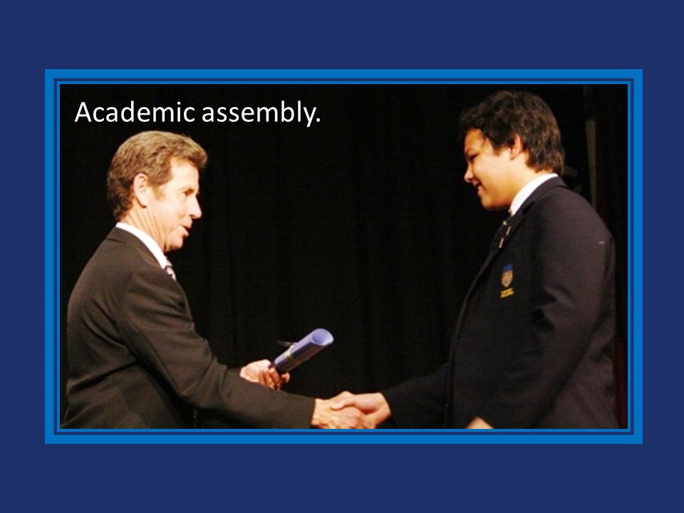 Academic assembly.