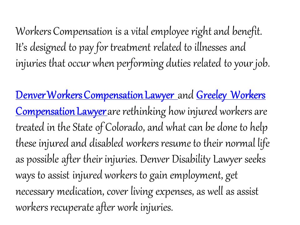 Workers Compensation is a vital employee right and benefit.