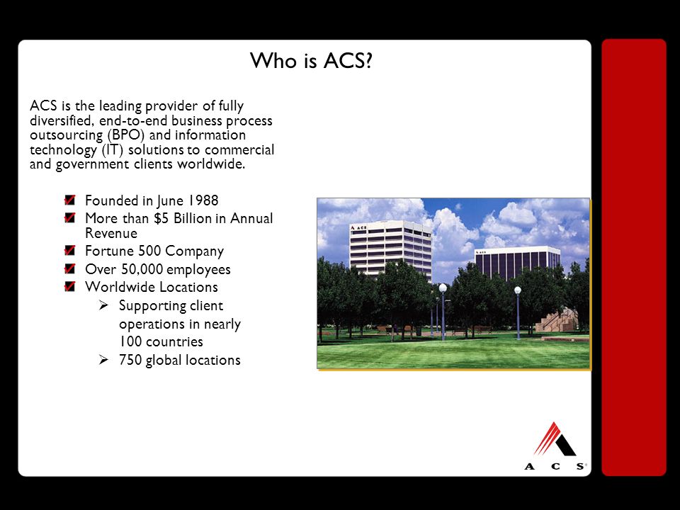 Who is ACS.
