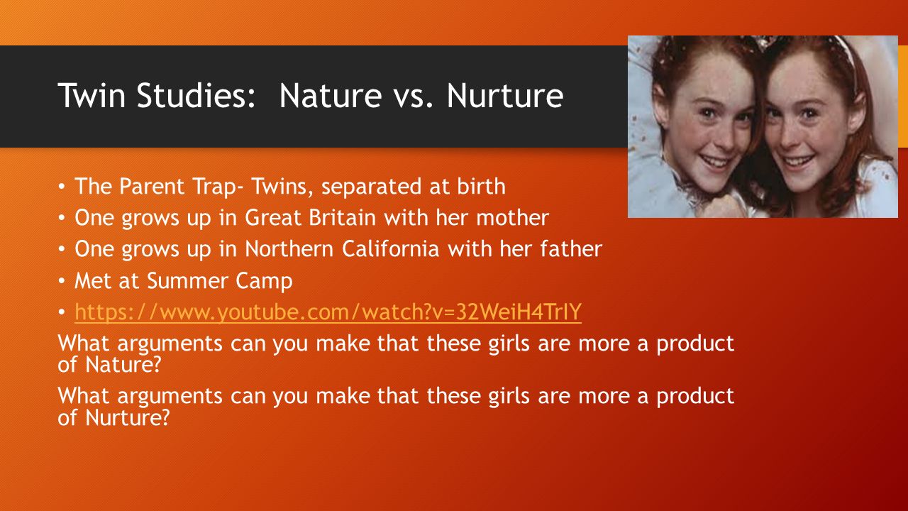 nature vs nurture nature examples