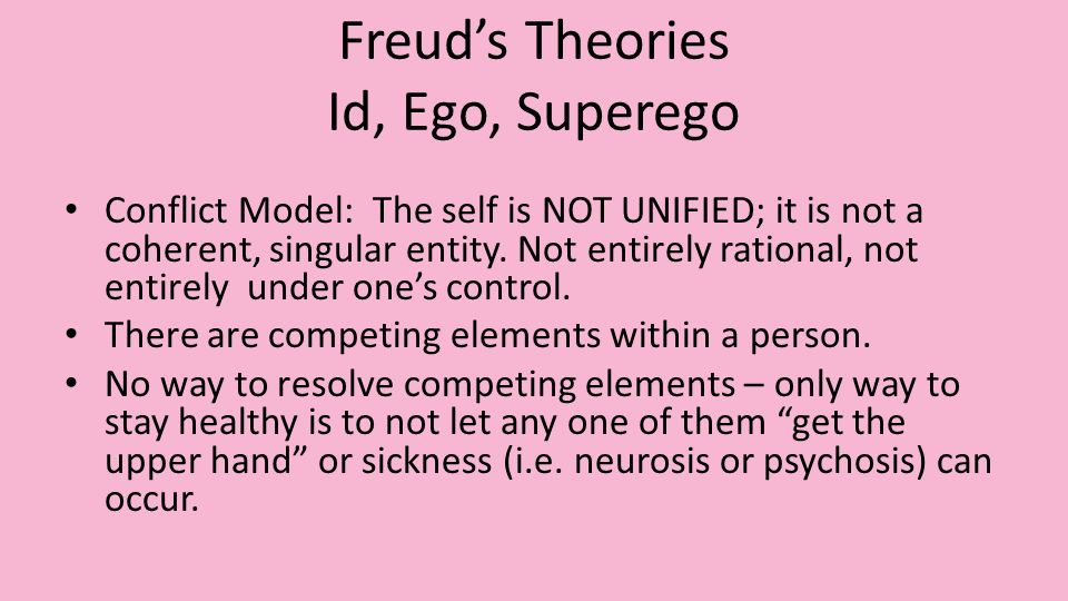 group psychology conflict model psychoanalytic approach ego conflict