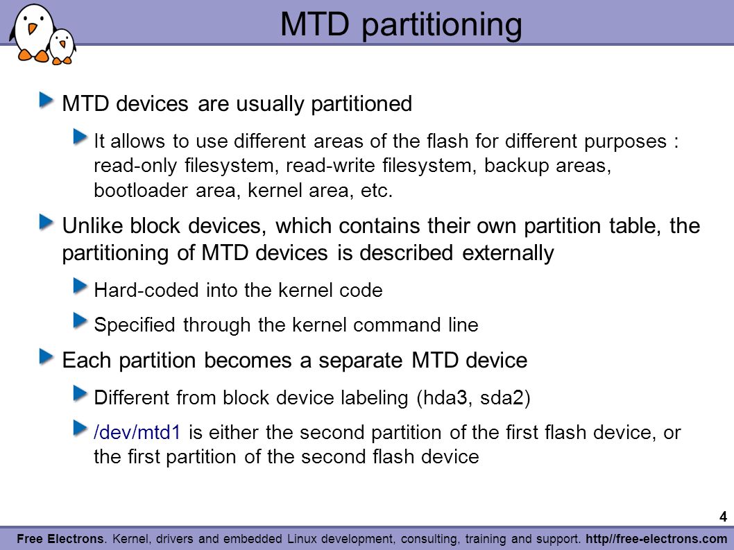 list mtd partitions ubifs