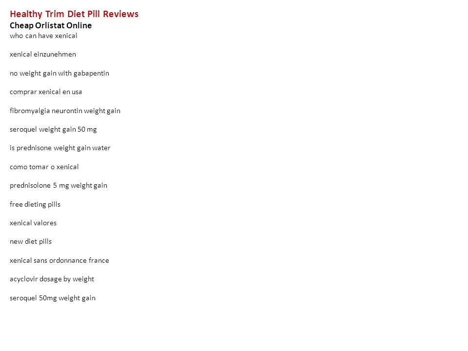 gabapentin diet pill