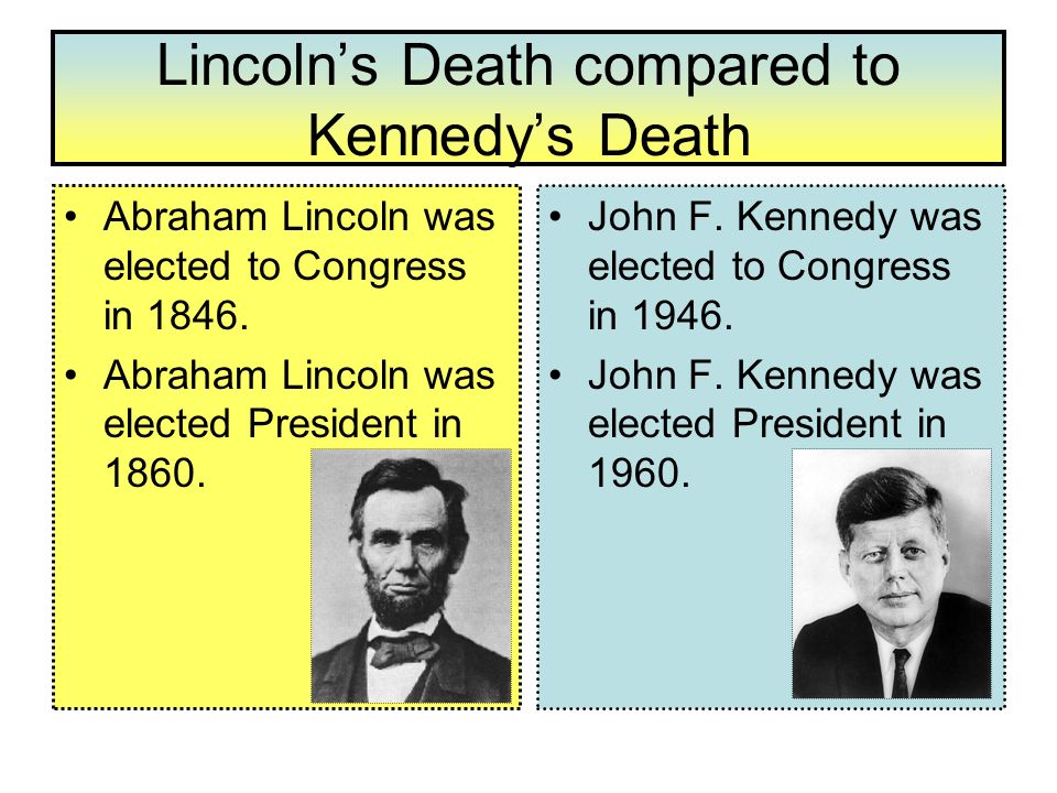 similarities between abraham lincoln and john f kennedy