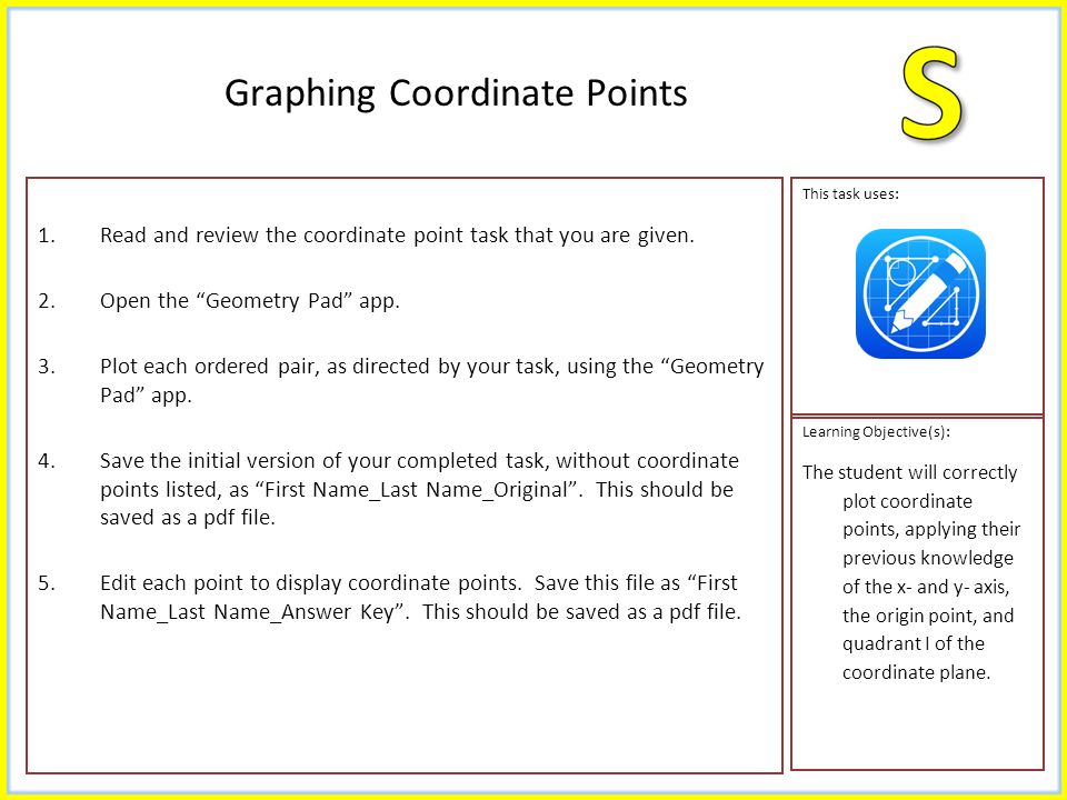 1 Read And Review The Coordinate Point Task That You Are Given 2