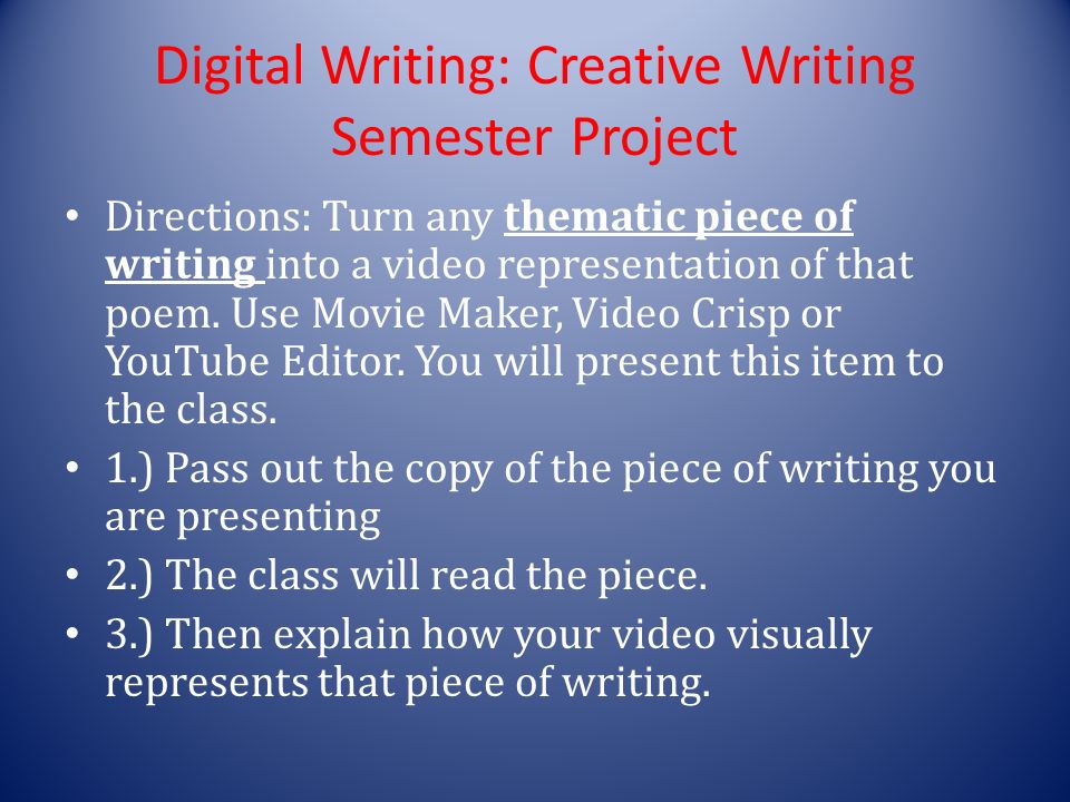 Image result for writing directions about digital writing