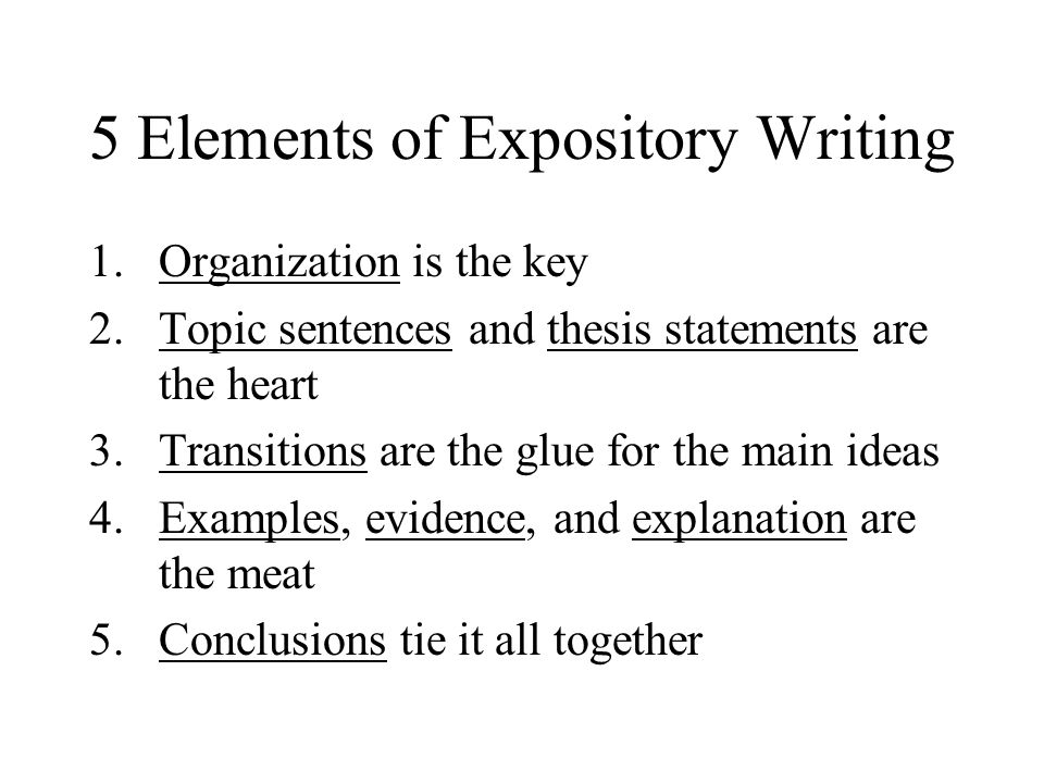 expository writing examples