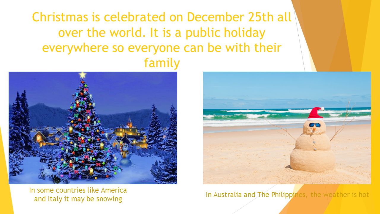 In Some Countries Like America And Italy It May Be Snowing Australia The Philippines