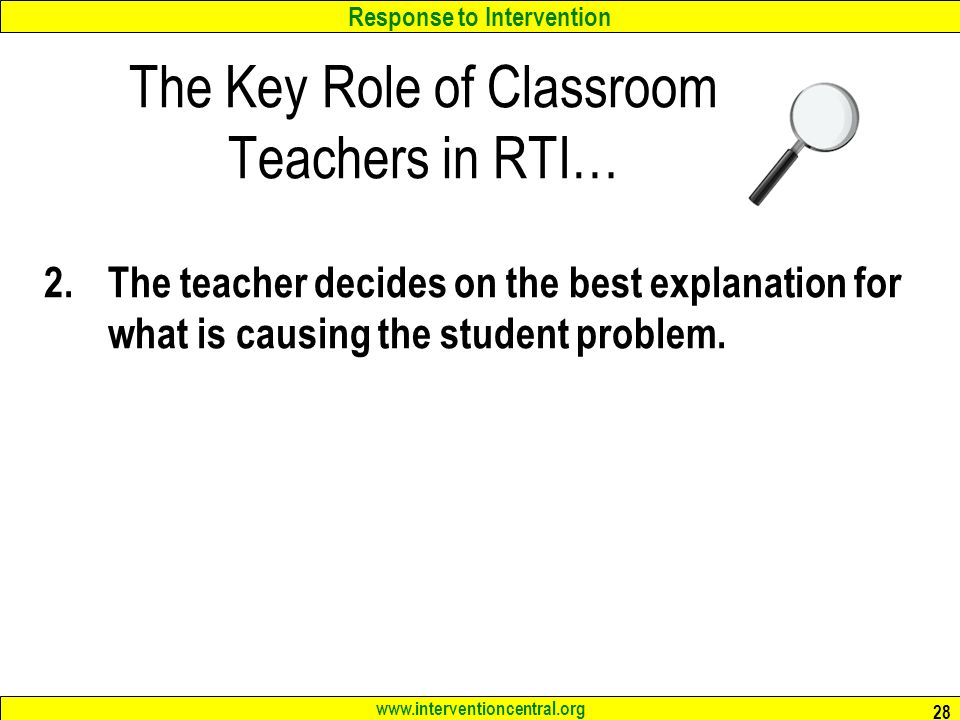 Response To Intervention RTI: An Overview For Administrators Jim Wright ...