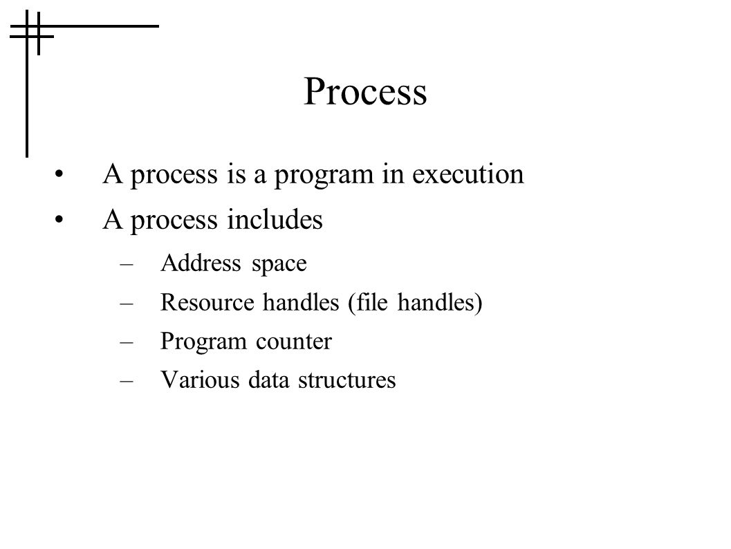 COMP091 – Operating Systems 1 Processes. Process A process is a program ...