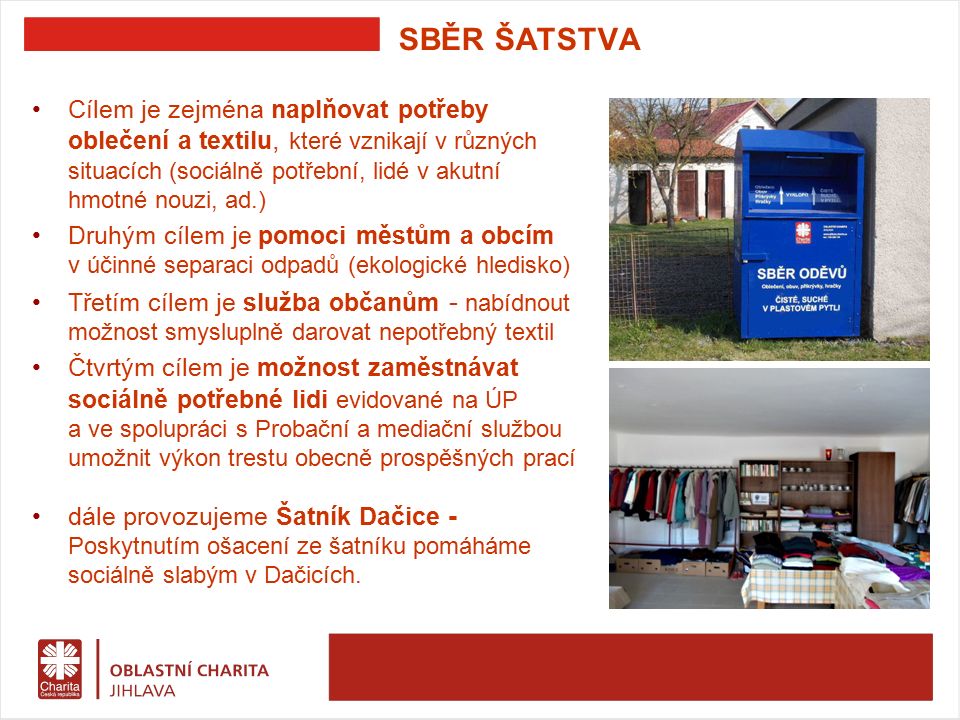 POSLÁNÍ OBLASTNÍ CHARITY JIHLAVA Oblastní charita Jihlava je profesionální  organizace, která poskytuje pomoc a podporu potřebným lidem a jejich okolí.  - ppt download